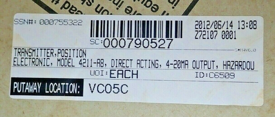 4211 4200-305-24467新しい原物、電子位置送信機30V-DCのフィッシャーのブランド。