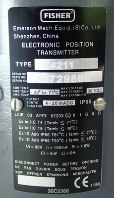 4211 4200-305-24467新しい原物、電子位置送信機30V-DCのフィッシャーのブランド。