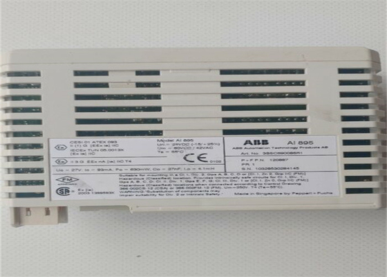 本質的安全および雄鹿とのABB AI895 3BSC690086R1のアナログ入力モジュール1X8 CH