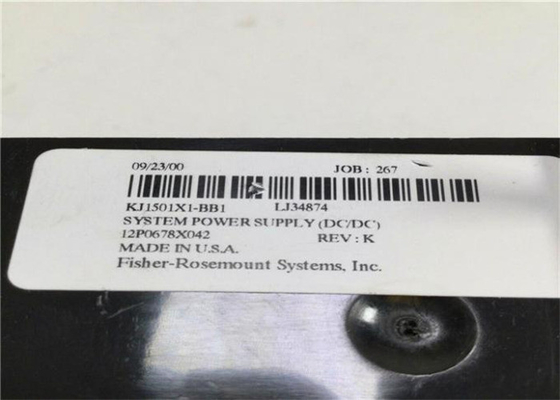 KJ1501X1-BB1 12P0678X022 EMERSON デルタVシステム電源 パススルー