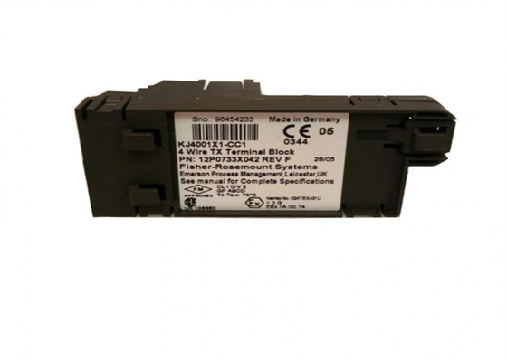 Emerson 冗長電源モジュール DeltaV KJ4001X1-CC1 12P0733X032 4 ワイヤー TX ターミナル ブロック
