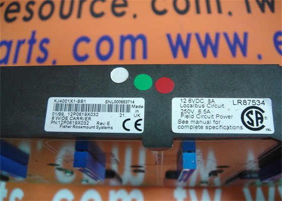 Emerson DeltaV KJ4001X1-BB1 12P0619X032 8 ワイド I/O キャリア冗長電源モジュール