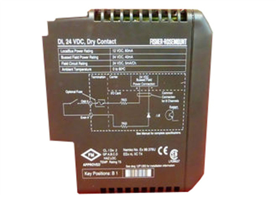Emerson DeltaV KJ3001X1-BB1 VE4001S2T2 12P0550X142 DI8 チャネル 24VDC 乾式接触カード