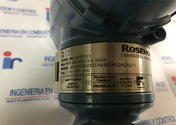 Rosemount 3051TG インライン圧力伝送器 3051TG3A2B21AB4 14.7 ～ 800PSI