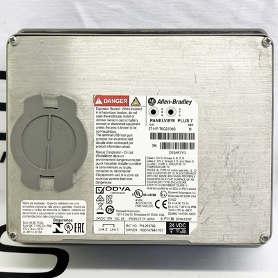 Allen Bradley PanelView Plus 7 標準 HMI タッチスクリーン 2711P-T6C22D8S-B