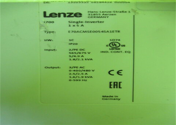 Lenze E70ACMSE0054SA1ETR サーボ インバーター I700 シングル インバーター 組み込み技術