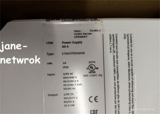 E70ACPSE0604S LENZE 電源 出力電流 60 アンペア 入力電圧 400 VAC