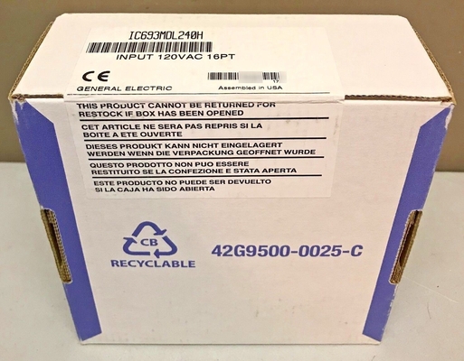 GE FANUC SERIES 90-30 SUPPLY デジタル I/O モジュール 120 ボルト AC IC693MDL240