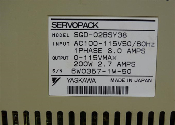新しいヤスカワ サーボドライブ SGD-02AH 作業力 200W オリジナルボックス 新品