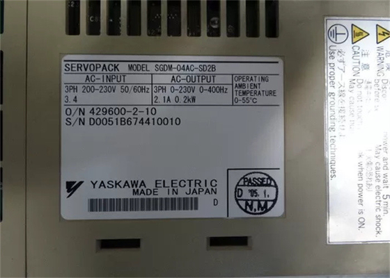 ヤスカワ 新品 Sgdm-04ac-Sd2b ACサーボドライブ 200w オリジナルボックス