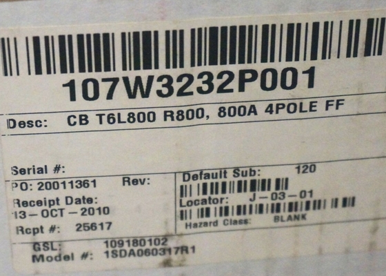ABB 1SDA060317R1 800 1000V AC-DC 固定 4 極 フロント端子付き リリース