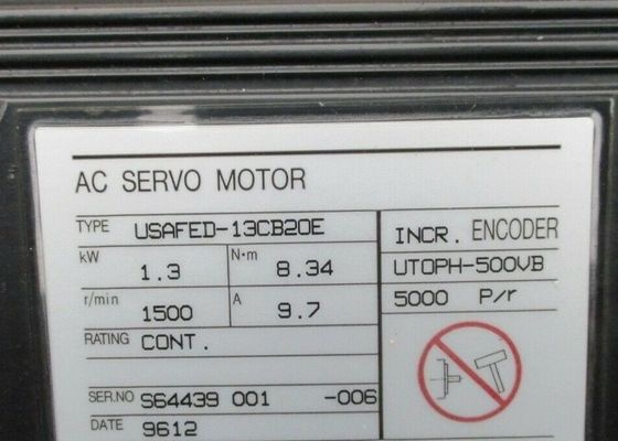 USAFED-13CB20E 1.3kw 8.34N/m 1500t/min 9.7A オリジナル 新品 3-5 営業日 配達
