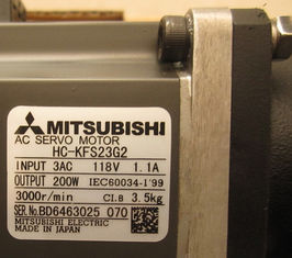 0.1KW 200V Industrial Servo Motor MITSUBISHI HC-MFS13G1 HC-KFS23G2 3000rpm Speed