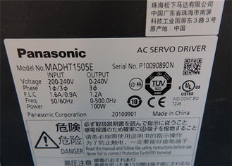 Industrial Panasonic Servo Drives MADHT1505E 0-240V 3P 1.2A 0-500.0Hz 100W