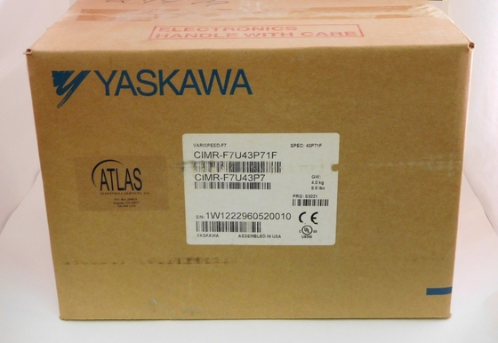 YASKAWA​ CIMR-F7U43P71F DRIVE 380-480VAC 5HP 7.6AMP 3PHASE Industrial Servo Drives
