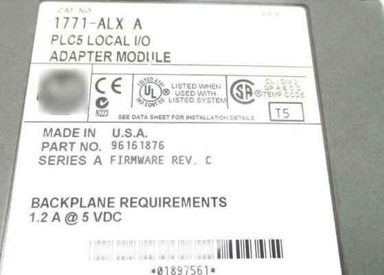 アレン ブラッドリー1771-ALX、ローカル入力/出力のアダプター、1771外面またはスロット電源