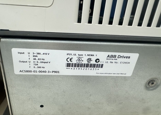 ABB ACS800-01-0040-3 + P901 モジュラル&拡張可能なAC駆動ソリューション 変動周波数インバーター