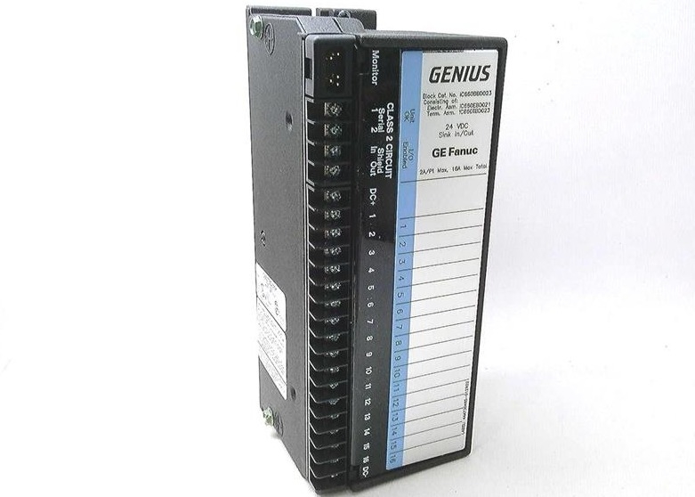 GE Fanuc IC660BBD023 I/Oモジュール Genousブロック シンク 16回路 24 VDC電源