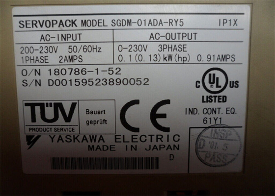 Yaskawa SGDM-01ADA-RY5 Japan Brand Servo Drives New Original Box