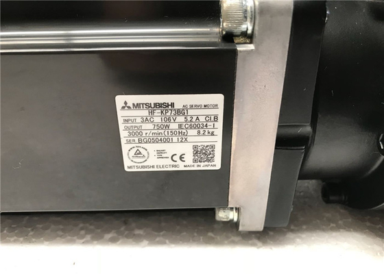 OUTPUT 750W 3000 R/MIN 150 Hz HF-KP73BG1 Industrial Servo Motor Mitsubishi