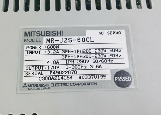 MITSUBISHI AC Servodrive MR-J2S-60CL Industrial Servo Amplifier Power 600W Input 3.2A NEW