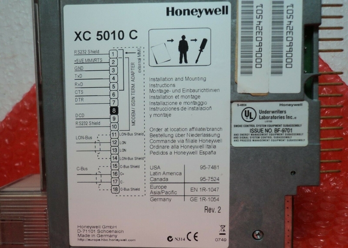 ハネウェル社XC5010C CPUモジュールのExcel 500 122 Fへの16ビットISDN最高の40 VA 50/60hz 32 F 0