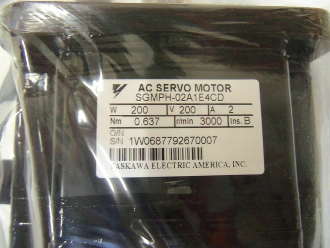 YASKAWA SGMPH-02A1E4CD SIGMA-IIの立方体は0.2 KW 230VACに16ビットの絶対SGMPHをまっすぐな主Vブレーキ24 HYPERT ACONNECTORタイプする 0