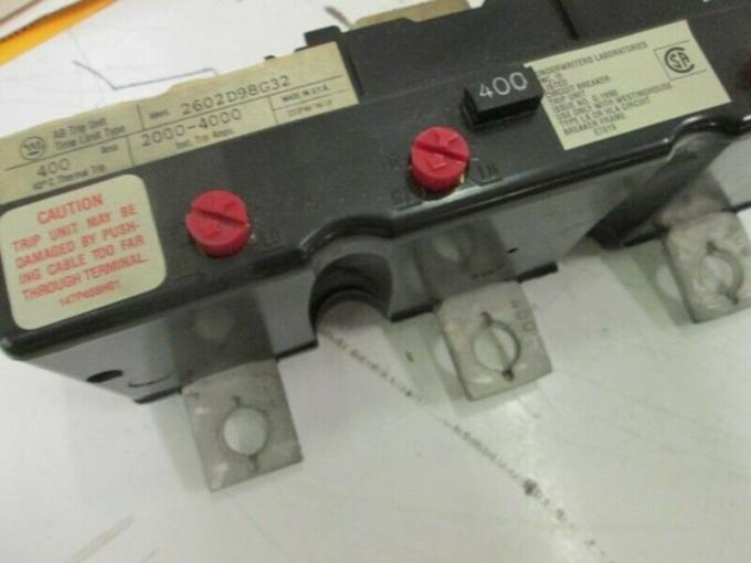 HLA3400T 2602D98G32の刃物師のハンマーの遮断器旅行の単位のLA 400AMP FR旅行の単位3POLE 0