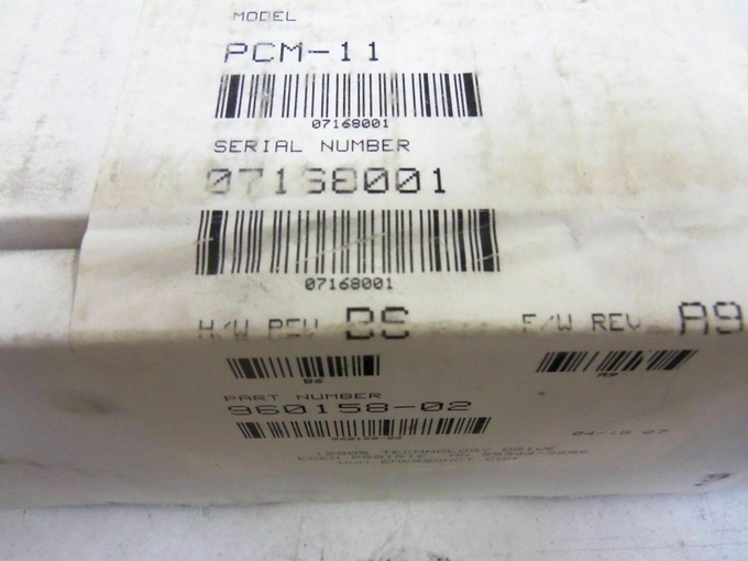 真新しく、元のPCM-11 960158-02は黒mian色、3-5仕事日の時間を提供するためにである。 1