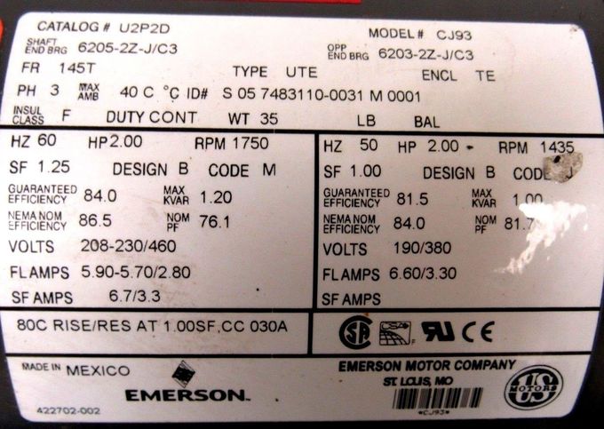 真新しく、元のU2P2D CJ93 EM-180-20-FBB 3-5仕事日の時間を提供するため。 0